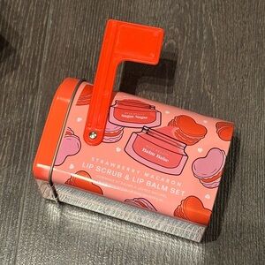 NCLA Beauty Strawberry Macaron Lip Scrub & Balm Set